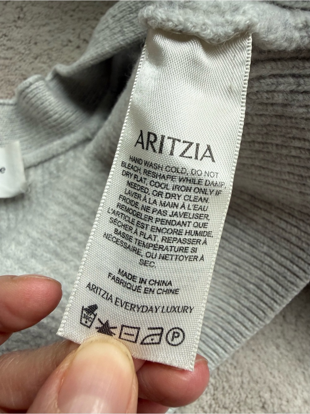 Aritzia Wilfred Free XS Gray Open Front Cropped Cardigan Balloon Sleeve Sweater - Picture 5 of 6